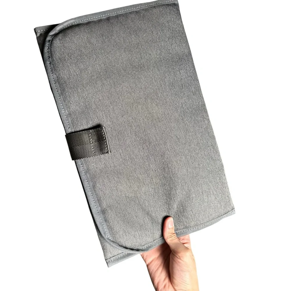 Citi Collective Navigator Backpack Diaper Bag - Gray / Brown Leather